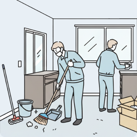 遺品搬出後の清掃