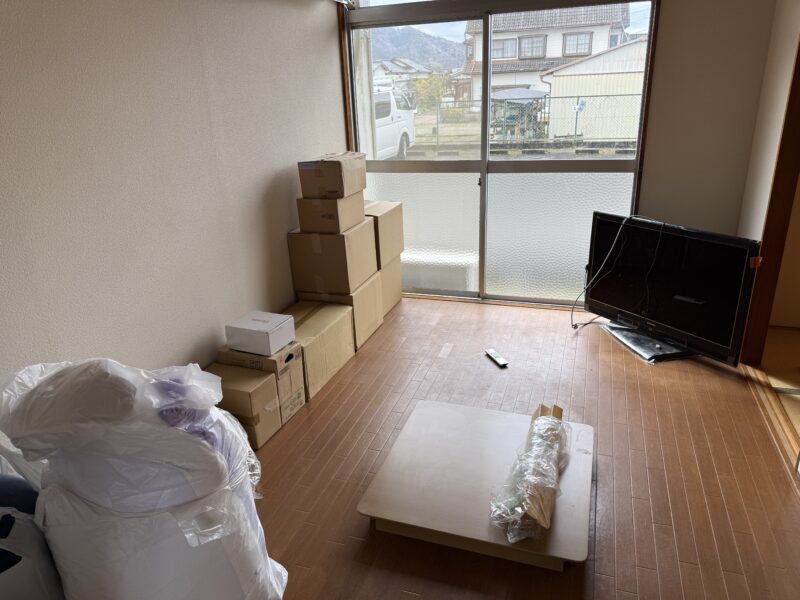 【舞鶴市→綾部市】単身引越し＋不用品回収｜2DKのお引越し事例 - Before